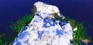 A ruined portal and a bamboo jungle will be found close to this mountains biome (Image via Minecraft & Chill/YouTube)